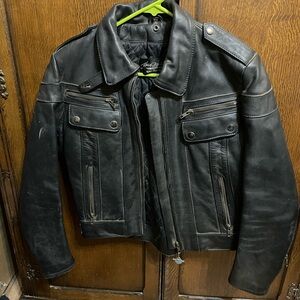 Vintage leather Harley Davidson jacket
